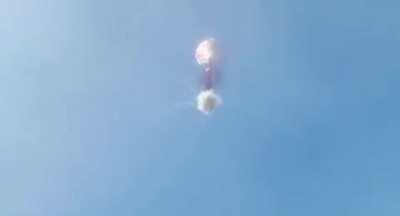 WCGW filling a hot air balloon with fireworks