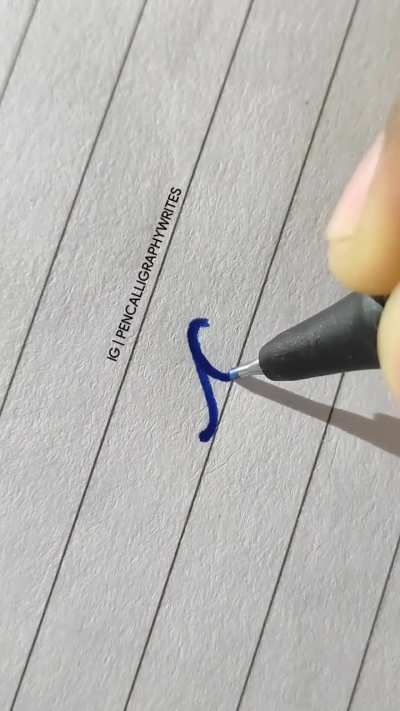 Cursive small letter 'd'