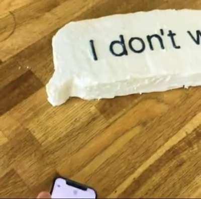 To not have a birthday cake