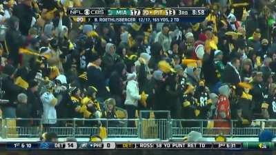 [Highlight] Roeth 43-yard TD to Antonio Brown (2013)