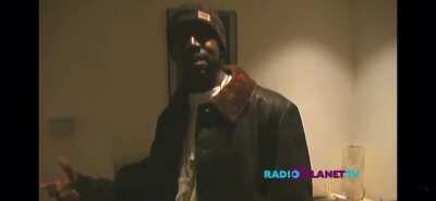 Freestyle and Interview Kanye did the same night that he got into his infamous Car accident. It’s eerie that he was spitting some of the lyrics he ended up using on Through The Wire