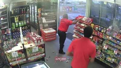 To rob the shop