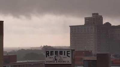 Rotation (tornado??) over Navy Pier