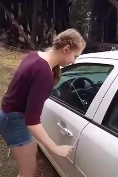 Apparently Not Her First Grand Theft Auto.