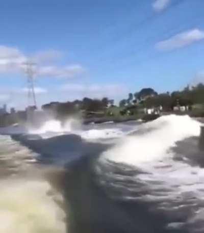 Kid chilling on a boat