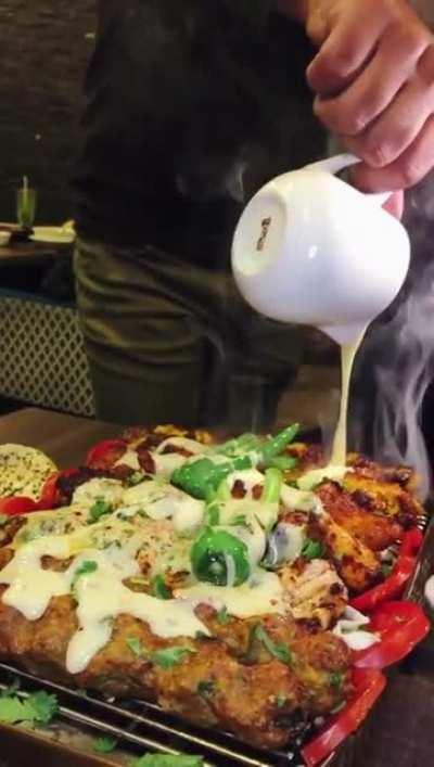 [I ate] Chicken Kebab and Cheese, Sizzling Smoke