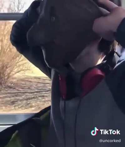 Gotta love a rubber mask