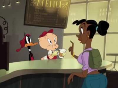 How about you try to decipher whatever the Heck this Lady was tryna order (The Day The Earth Blew Up: A Looney Tunes Movie)