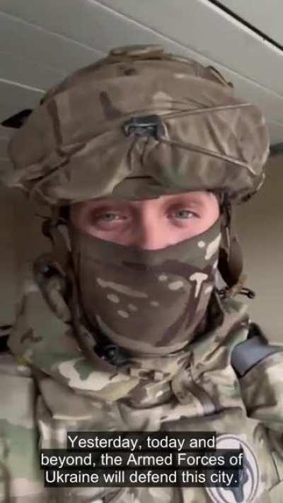 Another update from one of the defenders of Bakhmut with a guest