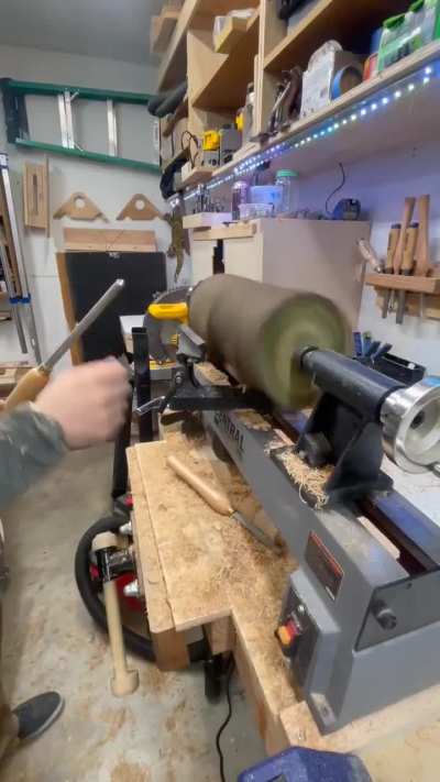 Check out this guy's woodturning skills!