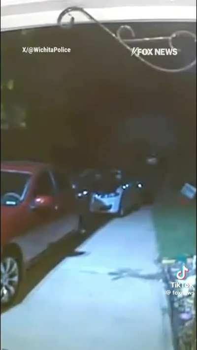 Surveillance video shows a woman being dragged from a front porch screaming for help. This happened Sunday morning in Wichita, Kansas.