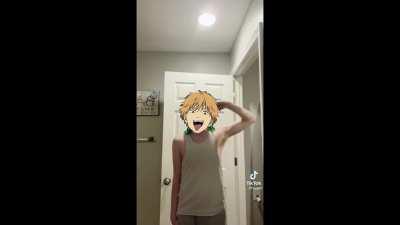 Denji getting over Makima and getting back to obtaining his break goal