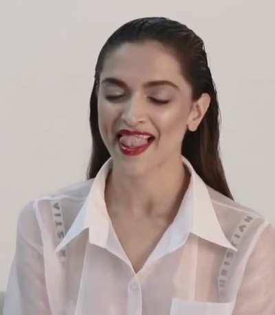 Tongue play by Deepika Padukone