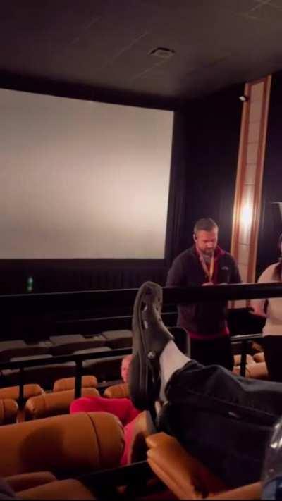 Entitled Man at movie theater