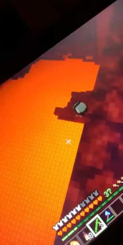 My girlfriend trying to bring a panda back to our base