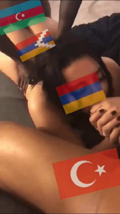 Armenia and her frends🇦🇿❤🇦🇲❤🇹🇷