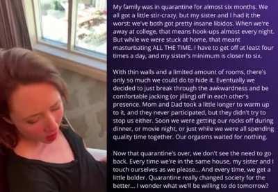 Family Life Post-Quarantine, Part 1