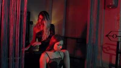 She wears her necklace with great enthusiasm