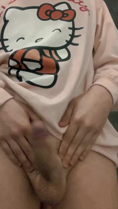 Being innocent all day, playing with my heavy cock all fucking night ❤️