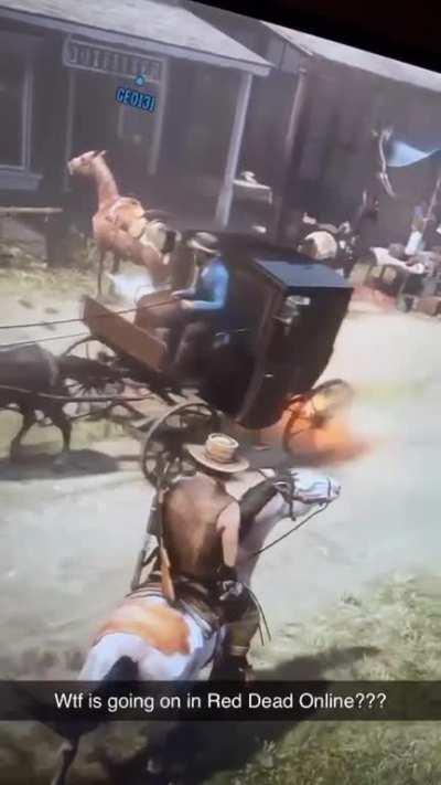 [Red Dead Redemption 2] I dont think this is normal horse behaviour....