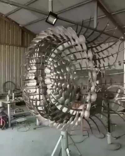 This amazing Kinetic Sculpture