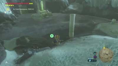Link gets hit by a scale