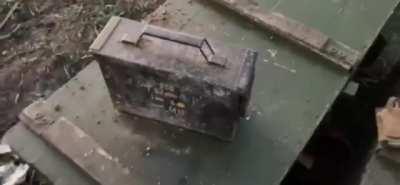 Ru pov: Abandoned UAF positions on the outskirts of the village of Zaitsevo. Russian Forces found several NATO weaponry