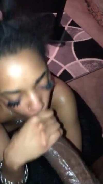 She loves it big in her mouth 👄