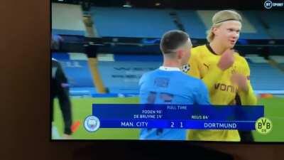 Haaland “can’t wait to play with you next year Phil”