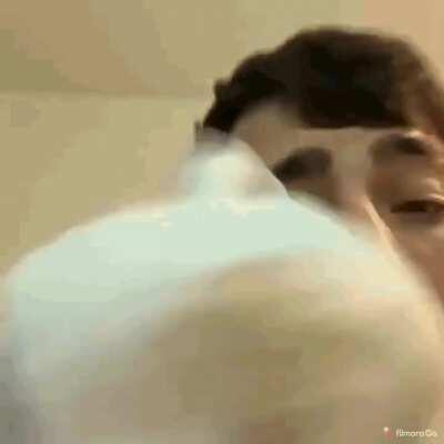 For kissing the wrong dog. The other one seemed to want it.