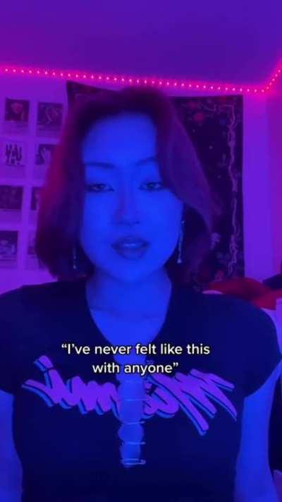 Literally all I needed to hear from her, just how I want her to feel about me...