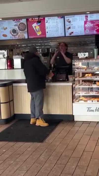 Internet do your thing and protect this lady! (Incident at Tim Hortons)
