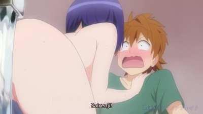 Haruna and rito kiss