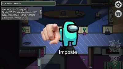 Playing Among Us with your friends: