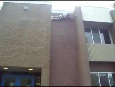 to climb the side of a building