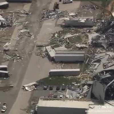 A Pfizer warehouse was just DESTROYED BY A TORNADO in North Carolina.