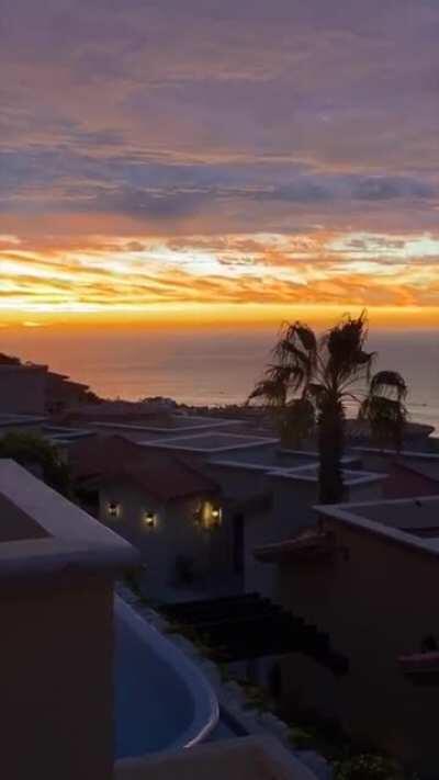 Higgs over sunrise in Cabo San Lucas