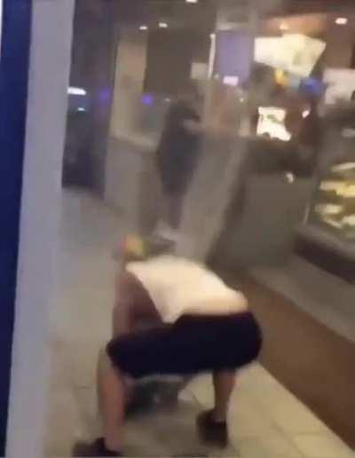 Making a mess in a McDonalds to look cool