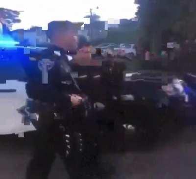 He treats a police standoff like it's a video game