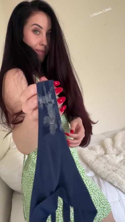 Showing off how dirty my panties can get..