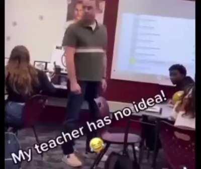 teacher is look liKe: Jerry Rick and Morty  . .