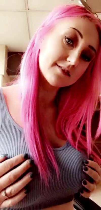 Wanna see all My pink bits? hehe, #freethenip #pnkchk