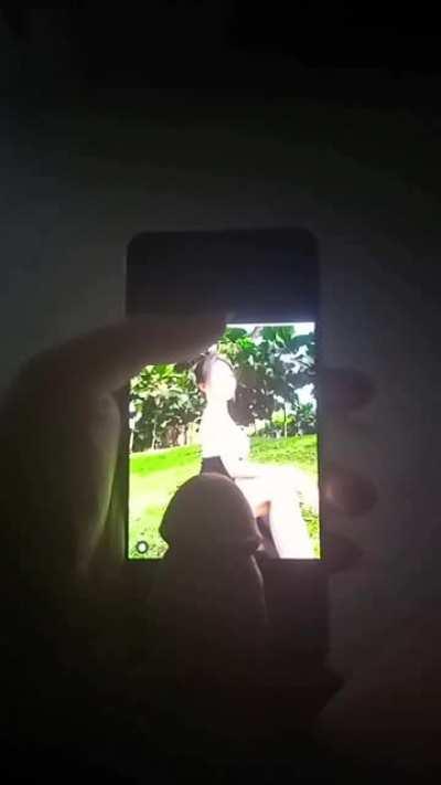 Ramai yg nak smua so i tease my dick on angel dulu hehe