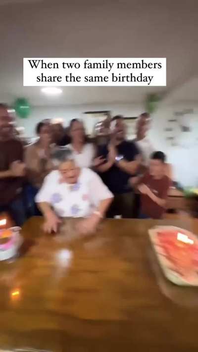 When two family members share the same birthday😅❤
