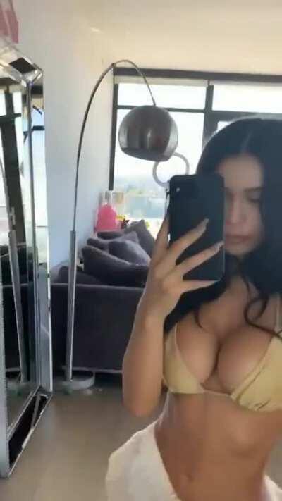 Gorgeous in Golden Bikini Top