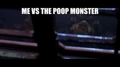 I won. (HE ALMOST KILLED ME AND I GOT SCARED AND FART IT)