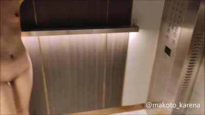 Walking around naked inside the whole hotel and got caught in the end