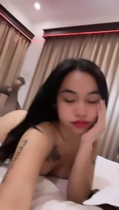 All naked by myself in bed.. Missing one thing: You