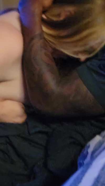 Only big black cock is a match for my huge white tits