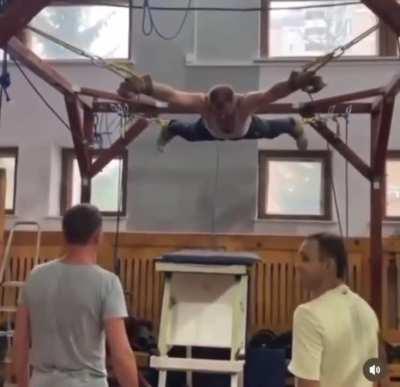 He had a new years resolution to hit the gym more